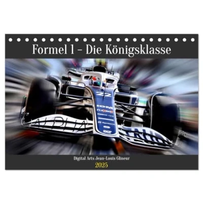 Abbildung von Formel 1 Die Königsklasse (Tischkalender 2025 DIN A5 quer), CALVENDO Monatskalender