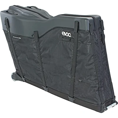 Abbildung von EVOC ROAD BIKE BAG PRO Fahrrad Transporttasche, (Transporttasche für Rennrad &amp; Triathlonrad, geeignet das Fliegen inklusive STAND, 300 l, max. Radstand 112 cm), Schwarz