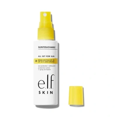 Abbildung von e.l.f. SKIN All Set For Sun LSF 30, Fixierspray Mit 30 Für Langanhaltendes Makeup, Schwerelose, Nicht Fettende Formel, Vegan &amp; Tierversuchsfrei, Verpackung Kann Variieren