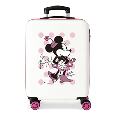 Abbildung von Disney Have A Good Time Minnie So schön Pinker Kabinenkoffer 38x55x20 cm Starres ABS Seitlicher Kombinationsverschluss 35L 2 kg 4 Doppelrollen Handgepäck