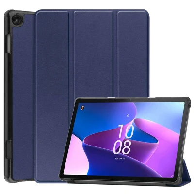 Abbildung von Trifold Klapphülle für das Lenovo Tab M10 (3rd gen) Dunkelblau
