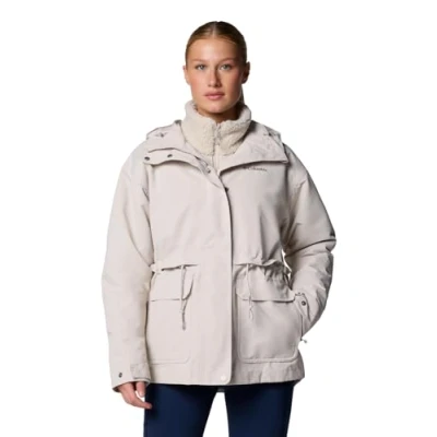 Abbildung von Columbia Damen Drop Ridge 2 Interchange Jacke 3 in 1 Wintermantel, Dark Stone, M