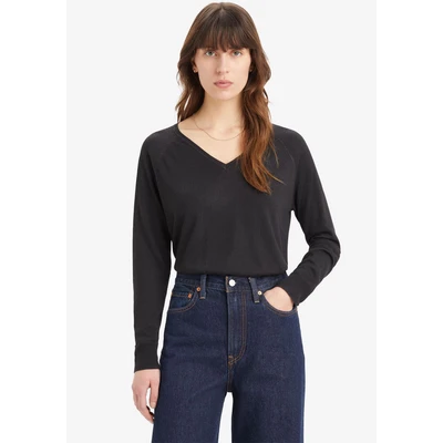 Abbildung von Levis Longpullover &quot;PETAL VNECK SWEATER&quot;, mit Rippbündchen