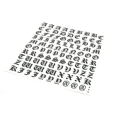 Abbildung von Quattroerre 1209 Kit Buchstaben Aufkleber Gothic