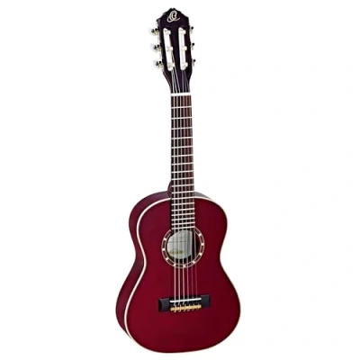 Abbildung von Ortega Guitars rote Konzertgitarre 1/4 Größe Family Series inklusive Gigbag Mahagoni / Fichtendecke (R121 1/4WR)