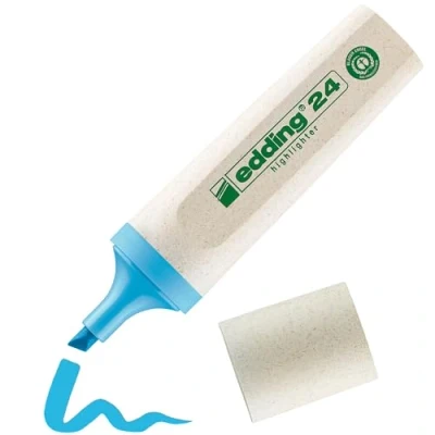 Abbildung von Textmarker e 24 EDDING ecoline, 2 5mm, hellblau, 10 Stück