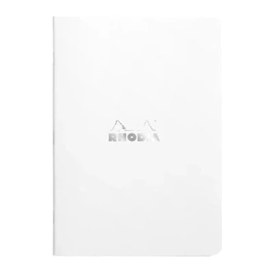 Abbildung von Rhodia 119187Cpack 10 Notizbücher weiß A5 liniert 96 Seiten weißes Papier 80 g/m Umschlag aus beschichtetem Karton, weich, robust und wasserdicht