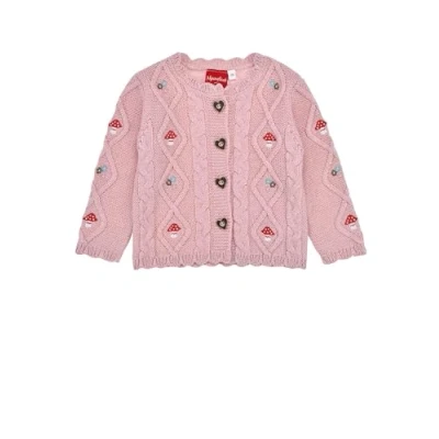 Abbildung von Alpenglück Trachten Strickjacke für Kinder, Größe: 92, Rose