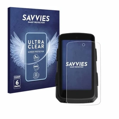 Abbildung von Savvies 6 Stück Schutzfolie für Hammerhead Karoo 3 Displayschutz Folie Ultra Transparent