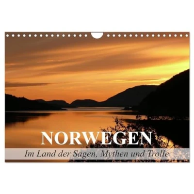 Abbildung von Norwegen Im Land der Sagen, Mythen und Trolle (Wandkalender 2025 DIN A4 quer), CALVENDO Monatskalender: Die landschaftliche Schönheit des Königreiches