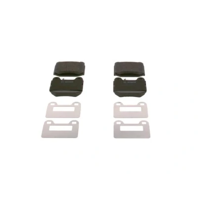Abbildung von BOSCH 0 986 494 410 Bremsbelagsatz Low Metallic mit Anti Quietsch Blech, Montageanleitung MERCEDES BENZ: ML Klasse
