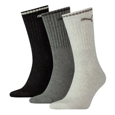 Abbildung von PUMA Sportsocken &quot;PUMA UNISEX STRIPED CREW SOCK 3P&quot;, (3 Paar), Komfort Bund, Frottee Polsterung, flache Zehennaht