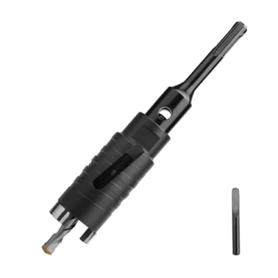 Abbildung von Bohrkrone 35mm mit M16 Aufnahme,SDS Plus Adapter 110mm für Mauerwerk, Kalksandstein,Ziegel,Stein,Put