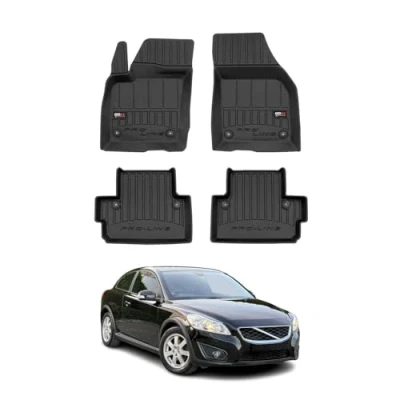 Abbildung von OMAC Gummi Fußmatten kompatibel mit Volvo C30 2006 2013 Premium TPE 3D Automatten 4tlg