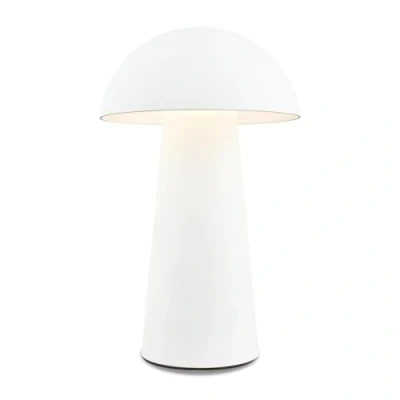 Abbildung von BRILONER LED Mini Tischlampe kabellos mit Touch, dimmbar in Stufen, IP44, Nachttischlampe, Leselampe, Lampe, Campinglampe, Tischleuchte, Akku Outdoor 12x19,5 cm (DxH), Weiß