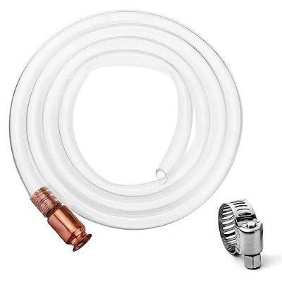 Abbildung von CONNECTION 2.5 M Pumpschlauch Schüttelschlauch benzin Selbstansaugend Siphon Pumpe Schüttelpumpe Siphonpumpe Handpumpe Schlauchpumpe zum Umfüllen für Öl Kraftstoff Wasser Transfer