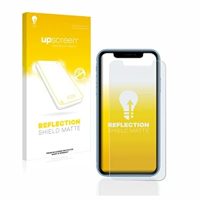 Abbildung von upscreen Entspiegelungs Schutzfolie für Apple iPhone XR / 11 Displayschutz Folie Matt [Anti Reflex, Anti Fingerprint]