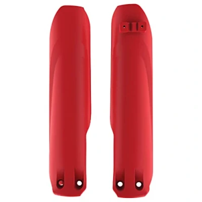 Abbildung von POLISPORT 8399100001 Satz Gabelschutz aus schlagfestem Polypropylen ohne Befestigungsmaterial kompatibel mit Motorrädern BETA in Farbe rot
