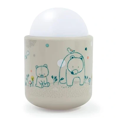 Abbildung von Pabobo im Wald tragbare LED weiche Nacht Licht für Baby und Kind Wieder aufladbar 70 Stunden Akkulaufzeit ohne Batterie oder Draht Beige