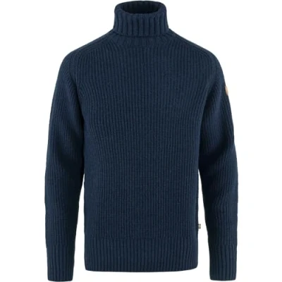 Abbildung von Fjallraven 87072 555 Övik Roller Neck Sweater M Sweatshirt Herren Dark Navy Größe S