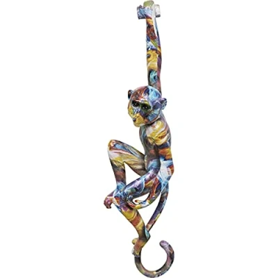 Abbildung von Kare Design Wandobjekt Hanging Ape Bunt 17x67cm Deko, 66,5x17x11,5cm