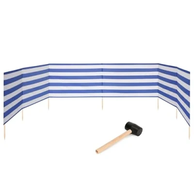 Abbildung von Garronda Windschutz Strand Sichtschutz 8m lang mit Gummihammer GAEX001