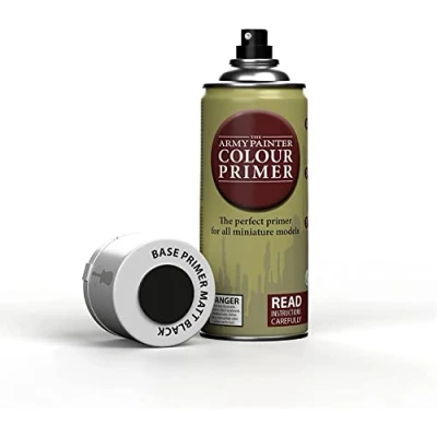 Abbildung von Army Painter Base Primer Matt Black Spray (400ml) Deutsch