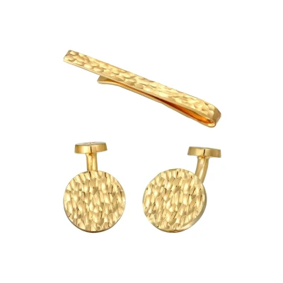 Abbildung von Kuzzoi SET Manschettenknopf goldcoloured, Herren, Größe: One Size, Gold coloured