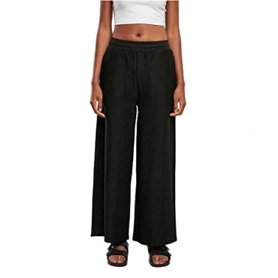 Abbildung von Urban Classics Terry Stoffhose, Damen, Größe: Large, Black