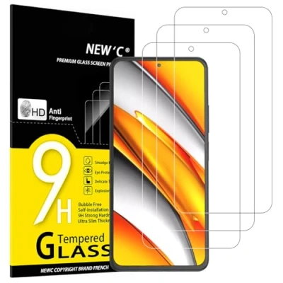 Abbildung von NEW&#039;C 3 Stück, Panzer Schutz Glas für Xiaomi Poco F3, Mi 11i, Frei von Kratzern, 9H Härte, HD Displayschutzfolie, 0.33mm Ultra klar, Ultrabeständig