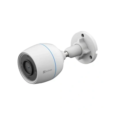 Abbildung von EZVIZ 1080P FHD WLAN Kamera, Überwachungskamera Aussen mit Farbnachtsicht, Bewegungserkennung, aktive Verteidigung Licht, IP67 wasserdicht, kompatibel Alexa, Google Home, C3TN Color