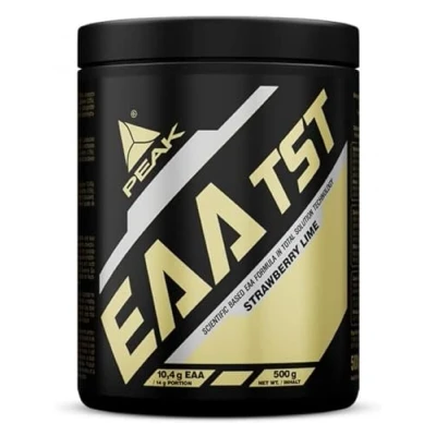 Abbildung von PEAK EAA TS Technology 500g Geschmack Strawberry Lime I alle essentiellen Aminosäuren Muskelaufbau schnell resorbierbar vegan B Vitamine