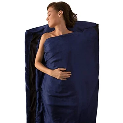 Abbildung von Sea to Summit Silk Stretch Liner Standaard Navy Reiselaken