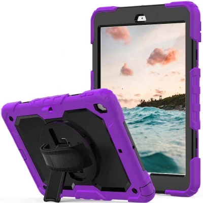 Abbildung von Casecentive Handstrap Pro Hardcase mit Handschlaufe iPad 2017 / 2018 lila 8720153794862