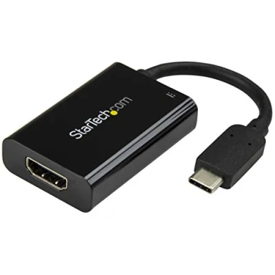 Abbildung von StarTech.com USB C auf HDMI Adapter mit Stromversorgung Typ zu Konverter für Computer 4K 60Hz