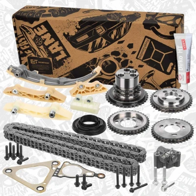 Abbildung von ET ENGINETEAM RS0068 Steuerkettensatz mit Bolzen HYUNDAI: i20 I Schrägheck, II i10 I, FORD: Transit Mk5 Kastenwagen, MONDEO 3 Kombi
