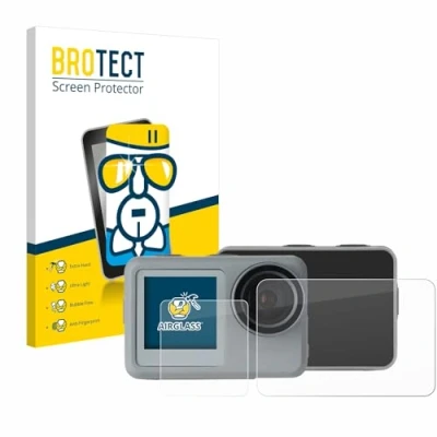 Abbildung von BROTECT Schutzglas für Rollei Actioncam 9s Plus Schutzfolie Panzer Folie Glas [Extrem Kratzfest 9H, Anti Fingerprint, Ultra Transparent]
