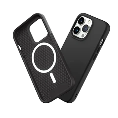 Abbildung von RhinoShield Case kompatibel mit [iPhone 13 Pro] SolidSuit MagSafe Stoßdämpfende &amp; schlanke Schutzhülle Premium Finish 3.5 Meter Fallschutz Klassik Schwarz