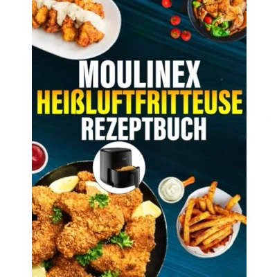 Abbildung von Moulinex Heißluftfritteuse Rezeptbuch: 1400 Tage Einfache und Vielfältige Rezepte, die jede Mahlzeit zum Genuss machen Airfryer Kochbuch für schnelle Küche