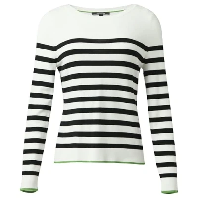 Abbildung von comma Pullover Sweatshirt, Damen, Größe: 40, Ecru schwarz