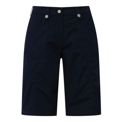 Abbildung von Ulla Popken Damen große Größen Übergrößen Plus Size Cargo Bermuda, Komfortbund, 4 Pocket Schnitt