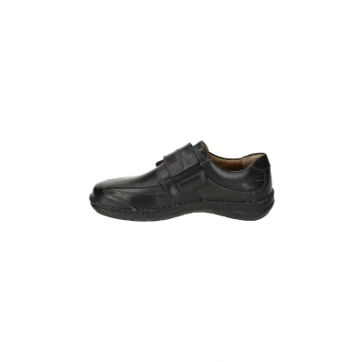Abbildung von Josef Seibel Herren Kletthalbschuhe New Anvers 02,Weite K (Extra weit),Wechselfußbett,Freizeitschuhe,Klettverschluss,schwarz,48 EU