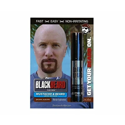 Abbildung von Blackbeard for Men Herren Color Mascara Bart Schnurrbart Braun/Kastanienbraun X6