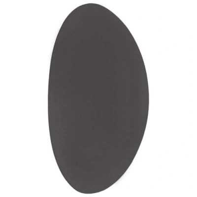 Abbildung von vidaXL Stylischer anthrazitfarbener Akzentteppich Modernes Design Ovale Form 80 X 150 cm Nur für drinnen Langlebiges Polyester Pflegeleichte Teppiche Bereich Wohnzimmer Schlafzimmer Dekorativ Flur
