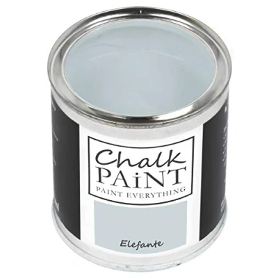 Abbildung von Chalk Paint Everything® Elefante Kreidefarbe Wasserbasis für Alle Oberflächen einfach zu verarbeiten ohne schlechten Geruch Extra Matt (250 ml)