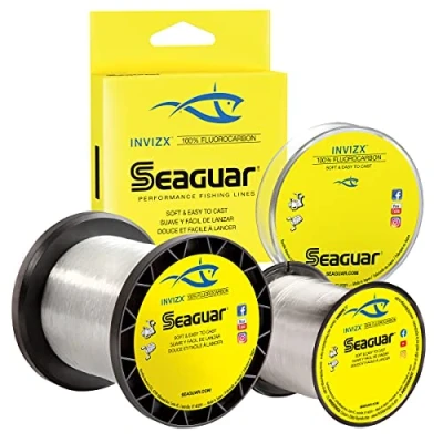 Abbildung von Seaguar Unisex Erwachsene InvizX Fluorocarbon Angelschnur, farblos, 4lb Test
