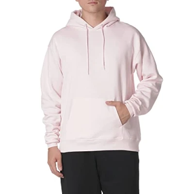 Abbildung von Hanes Herren EcoSmart Hoodie, Midweight Fleece, Pullover Hooded Sweatshirt for Men Kapuzenpullover, Blasses Pink, Large