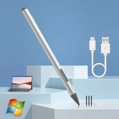 Abbildung von Microsoft Surface Pen Stift für Pro 11/10/9/8/X/7/6/5/4, Go/Laptop/Studio/Book, mit Palm Rejection und wiederaufladbar, 4096 Druckempfindlichkeit magnetischer Anziehung