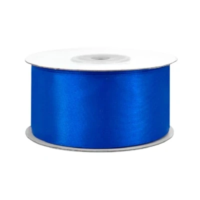 Abbildung von Creativery Satinband, Satinband 38mm x 25m Rolle Blau