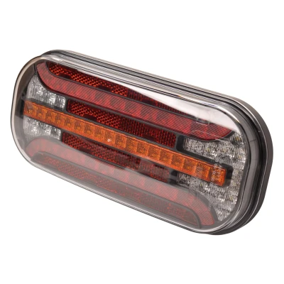 Abbildung von Fristom FT 230 rechts mit Rückfahrscheinwerfer LED 215x95x38 mm dynamischem Blinker Anhängershop